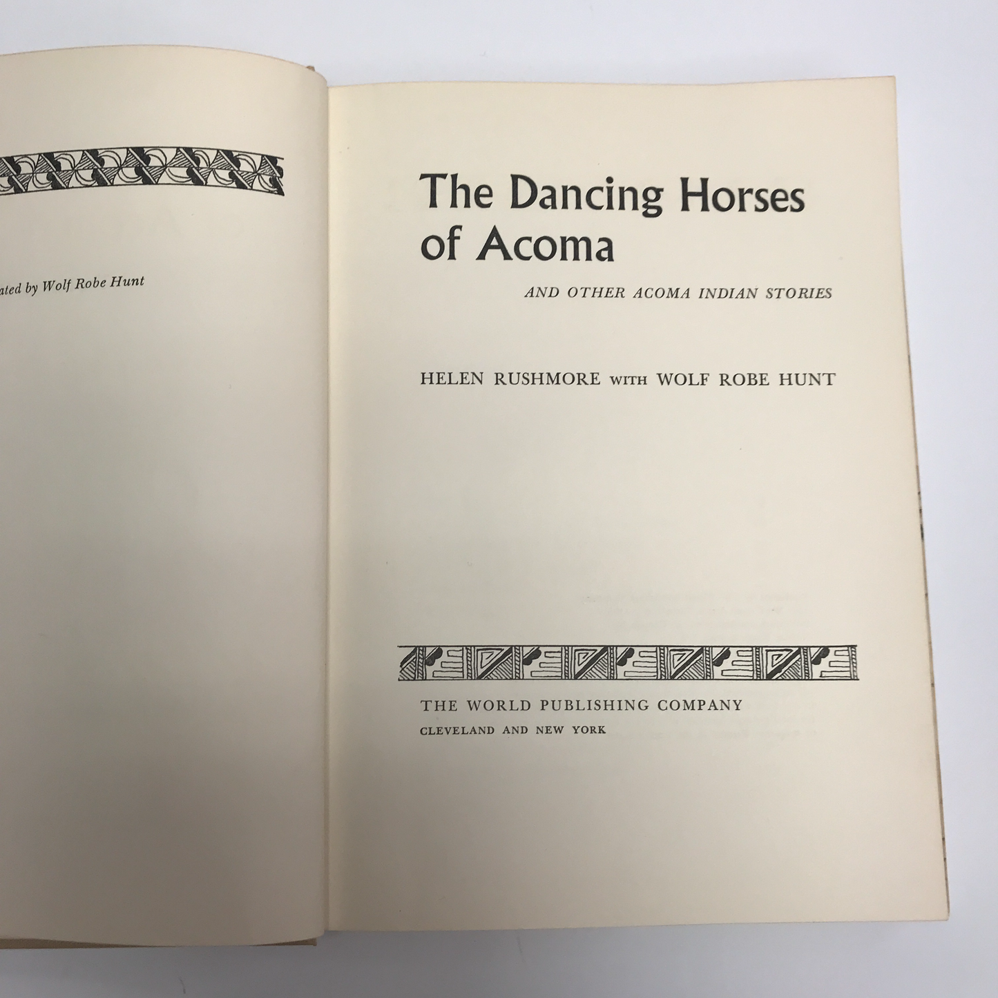 The Dancing Horses of Acoma- Helen Rushmore - Signed by Author - 1963