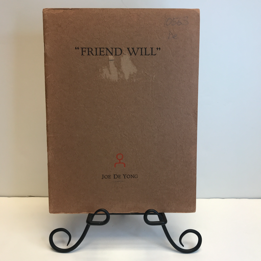 "Friend Will" - Joe De Yong - ( Signed ) - 1935