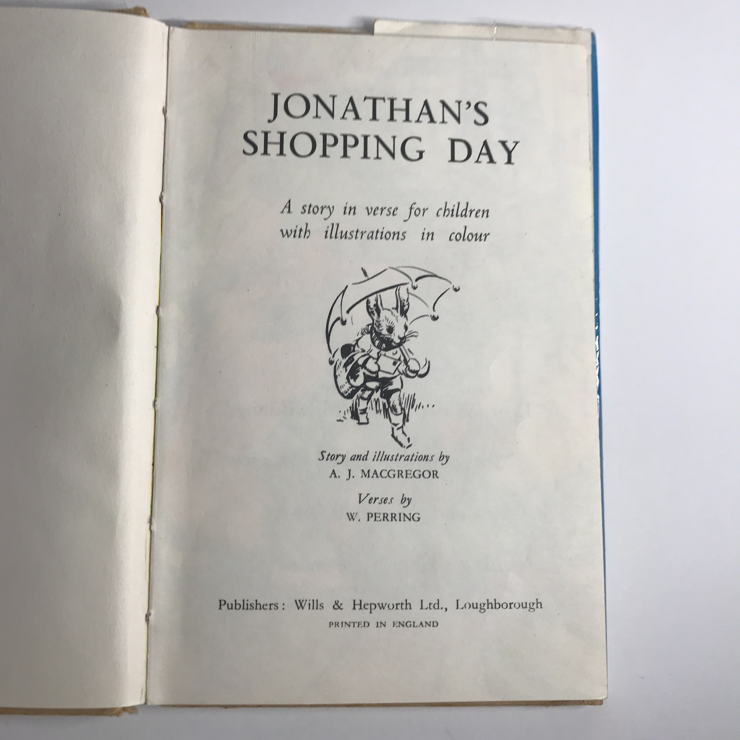 Jonathan's Shopping Day - A.J. MacGregor - 1955