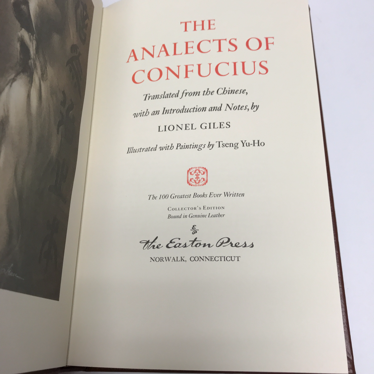 The Analects of Confucius - Confucius - Easton Press - 1976