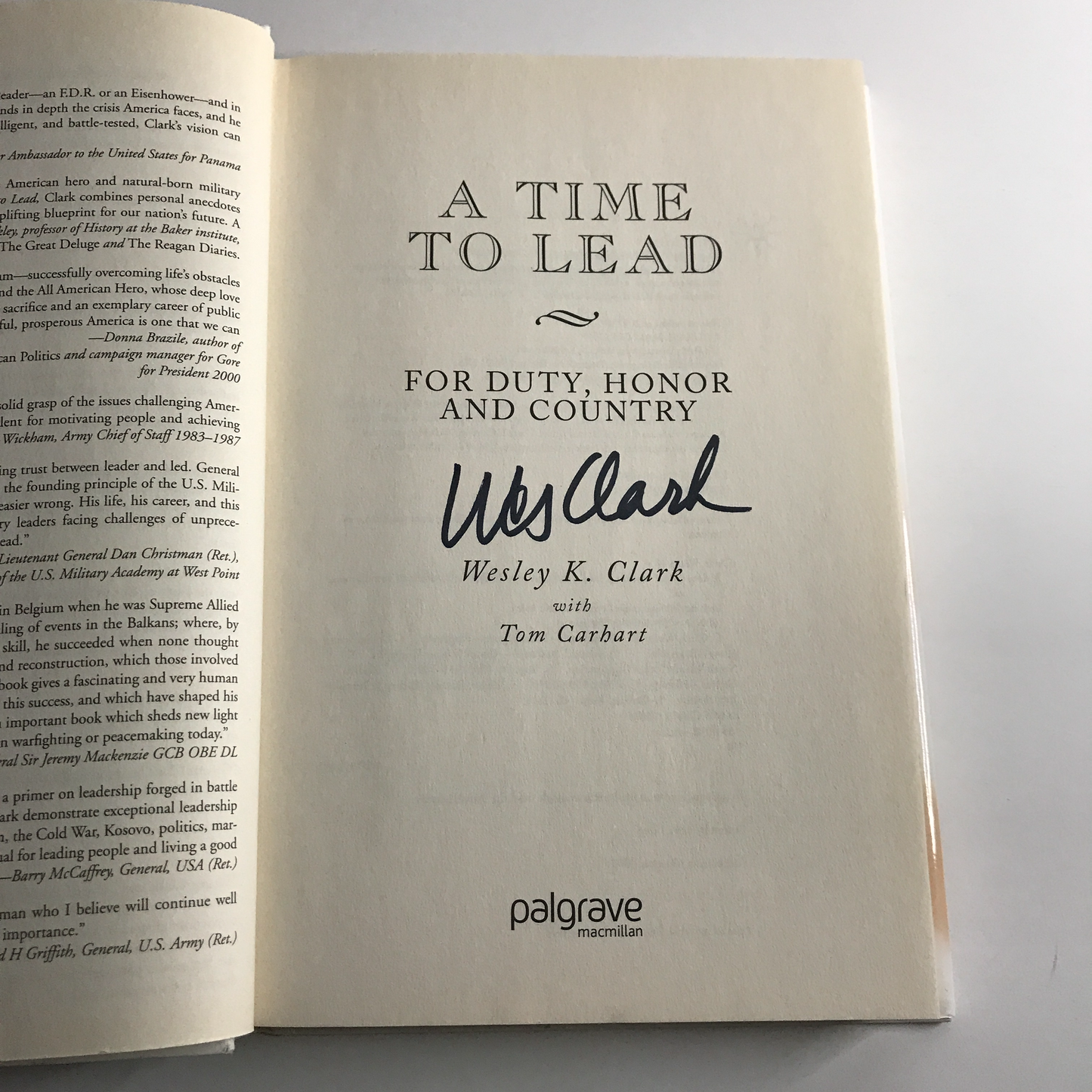 A Time to Lead - Wesley K. Clark - Signed - 1st Edition - 2007