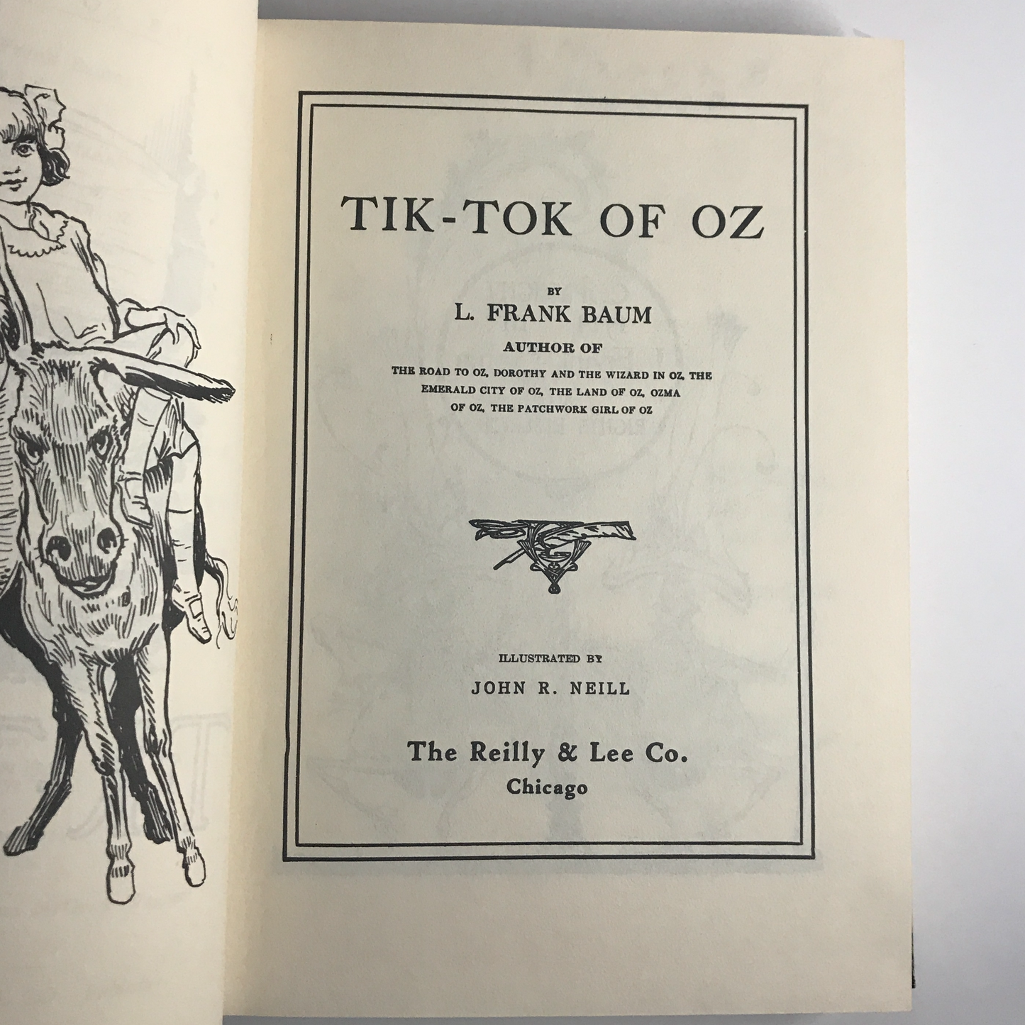 Tik-Tok of Oz - L. Frank Baum - Reprint - 1960