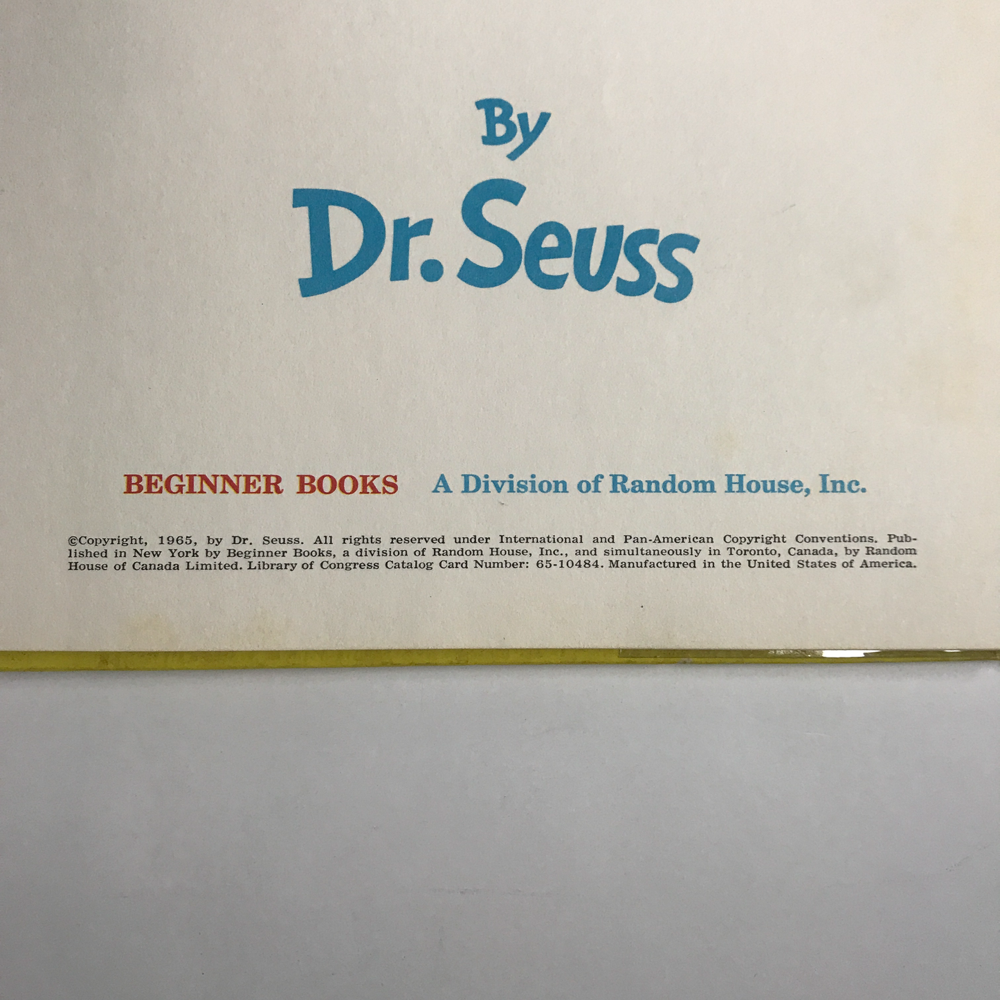 Fox in Socks - Dr. Seuss - 1965 - 1st Edition Probable 2nd State