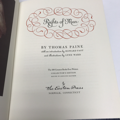 Rights of Man - Thomas Paine - Easton Press - 1979