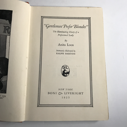 Gentlemen Prefer Blondes - Anita Loos - 1925