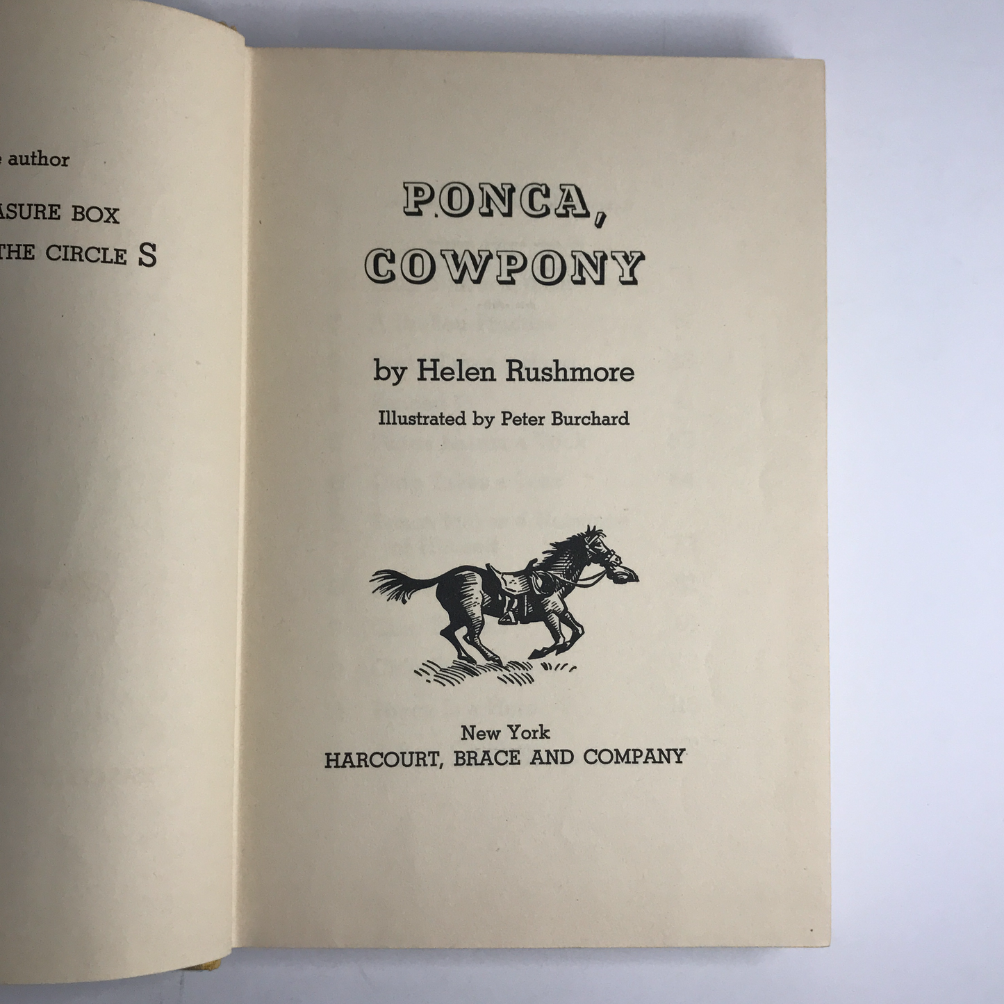 Ponca, Cowboy - Helen Rushmore - Signed - 1st Edition - 1952