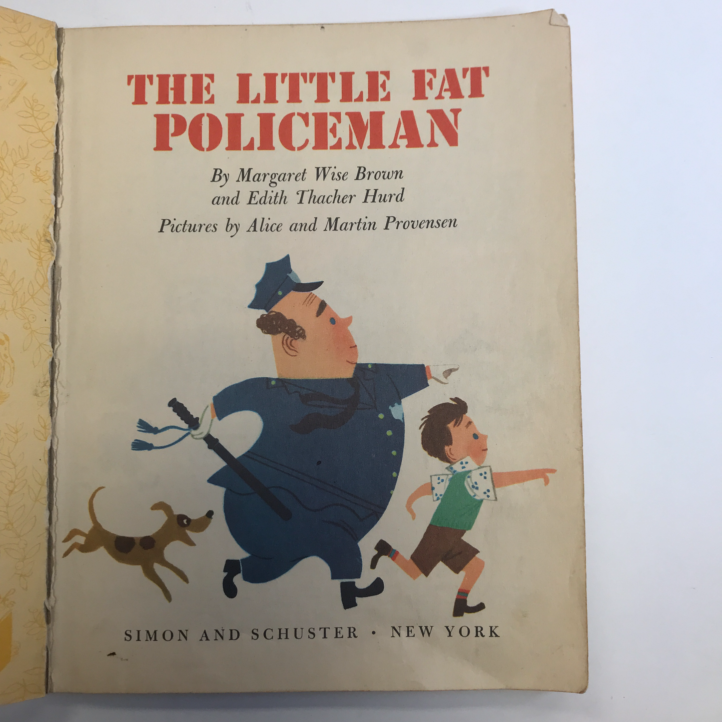 The Little Fat Policeman - Little Golden Book- Margaret W. Brown- 1950