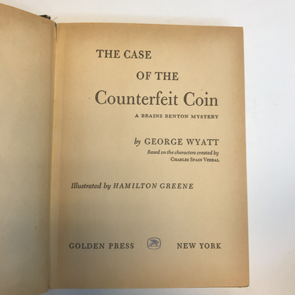 The Case of the Counterfeit Coin - A Brains Benton Mystery- George Wyatt - 1960