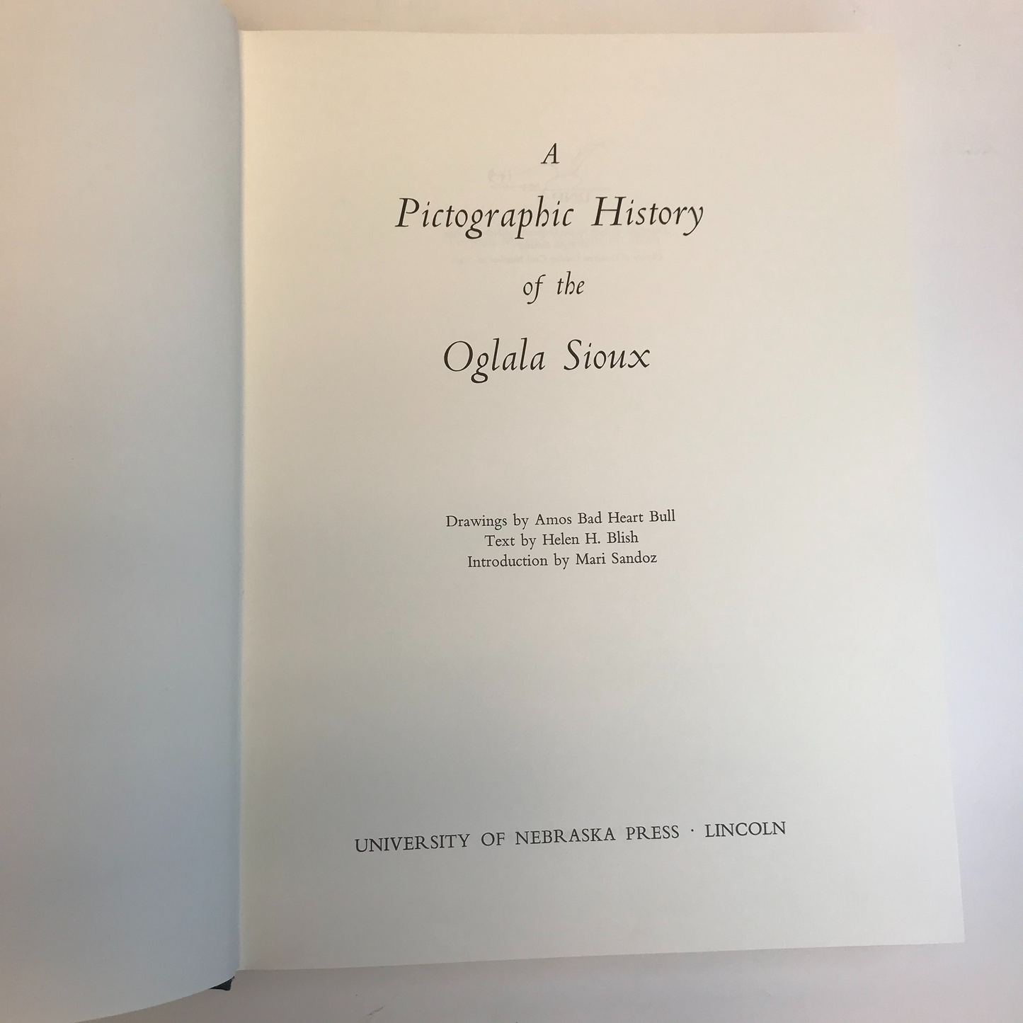 A Pictographic History of the Oglala Sioux - 1st Edition - 1967