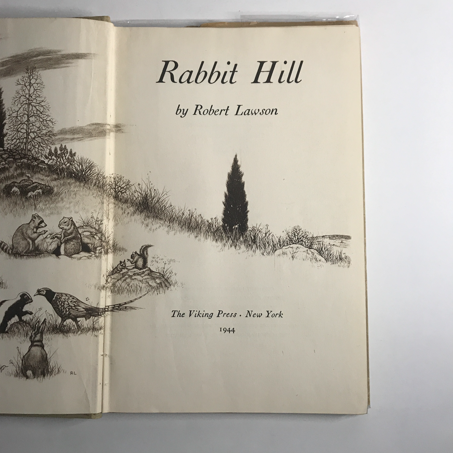 Rabbit Hill - Robert Lawson - 3rd Printing - 1944