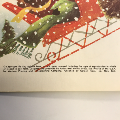 Jingle Bells - Little Golden Book - 'A' Print - 1964