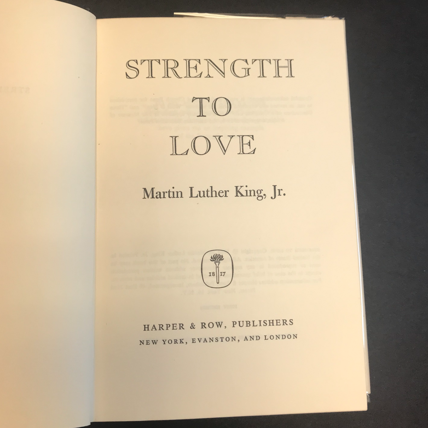 Strength to Love - Martin Luther King Jr. - Book Club Edition - 1963