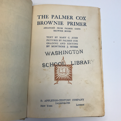 The Palmer Cox Brownie Primer - Montrose J. Moses - 1906