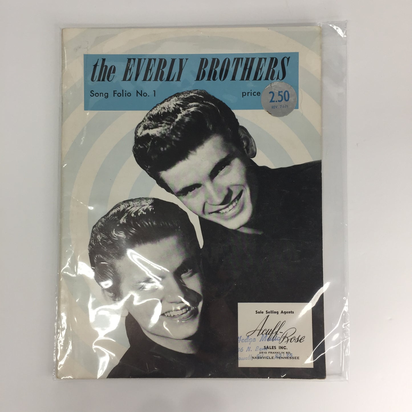 The Everly Brothers Song Folio No. 1 - Dan and Phil Everly - 1959