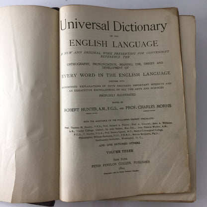 Universal Dictionary of the English Language - Various - 1899