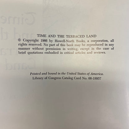 Time and the Terraced Land - Augusta Fink - 1966