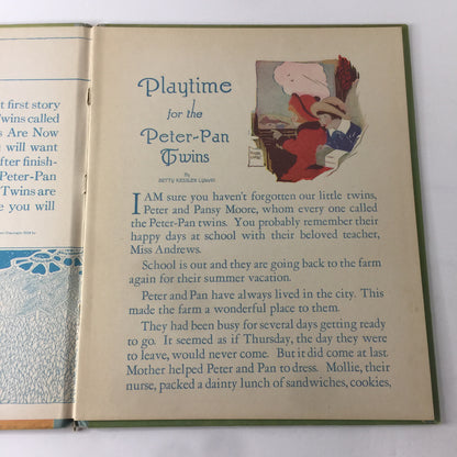 Playtime for the Peter-Pan Twins - Betty Kessler Lyman - 1928