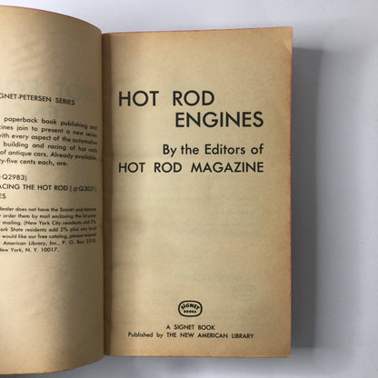 Hot Rod Magazine Books - Various - All 1st Signet Prints - Set of 4 - 1966-1967