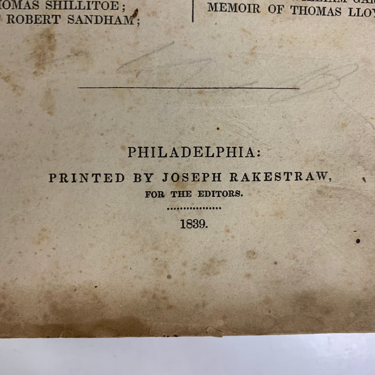 The Friends Library Comprising Journals, Doctrinal Treaties, and Other Writings of Members of the Religious Society of Friends - William Evans and Thomas Evans - 1839