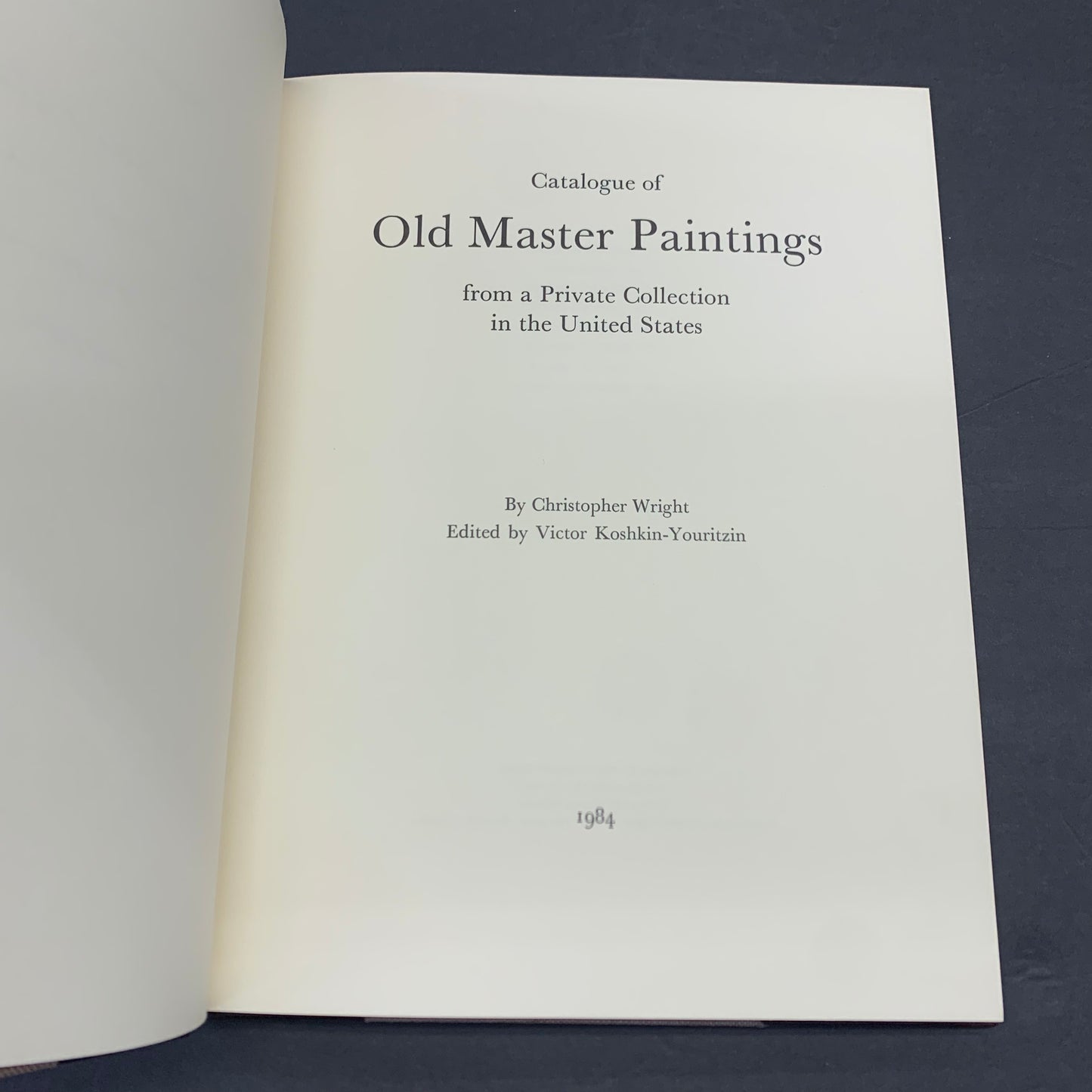 Old Master Paintings - Christopher Weight - 1984