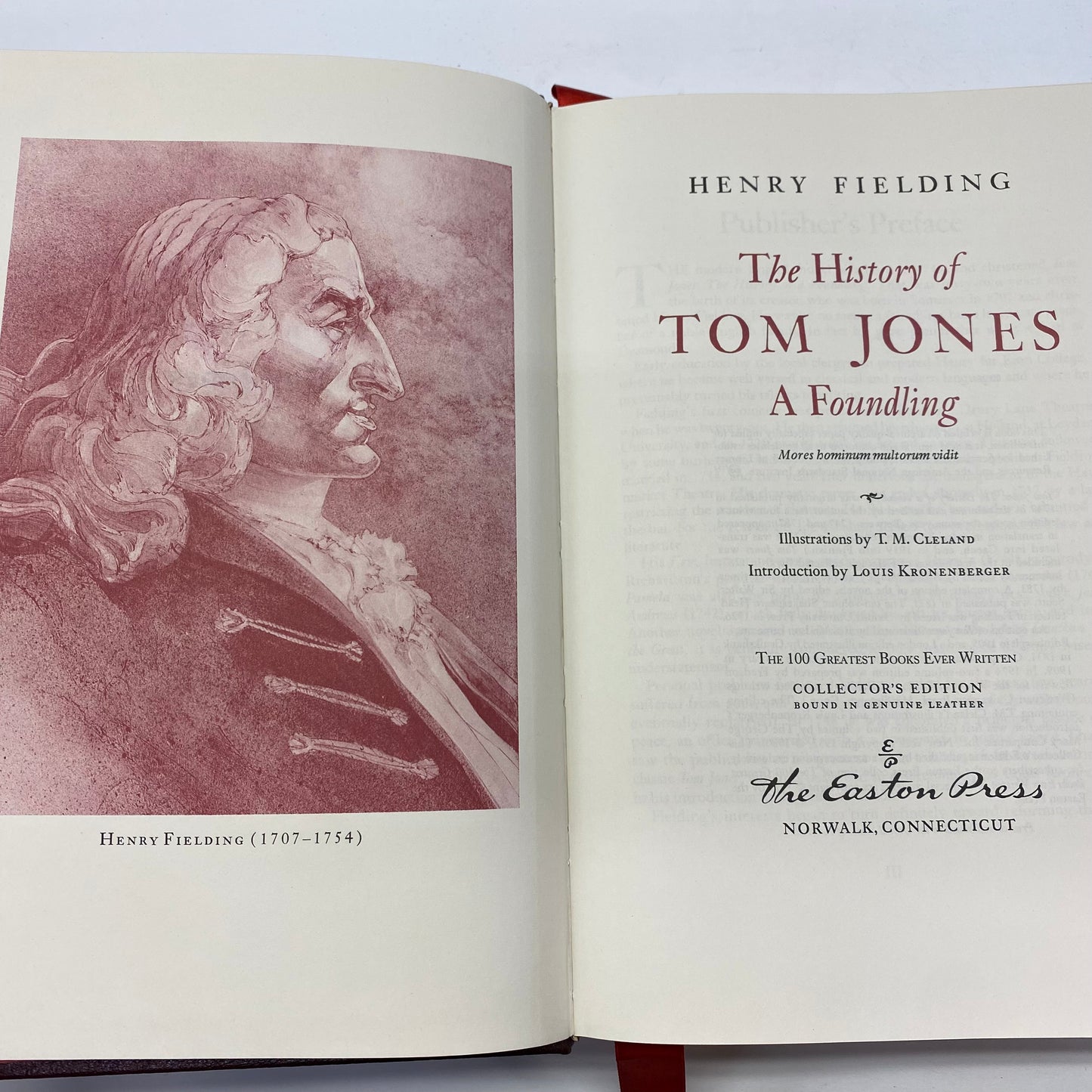 The History of Tom Jones: A Foundling - Henry Fielding - Easton Press - 1979