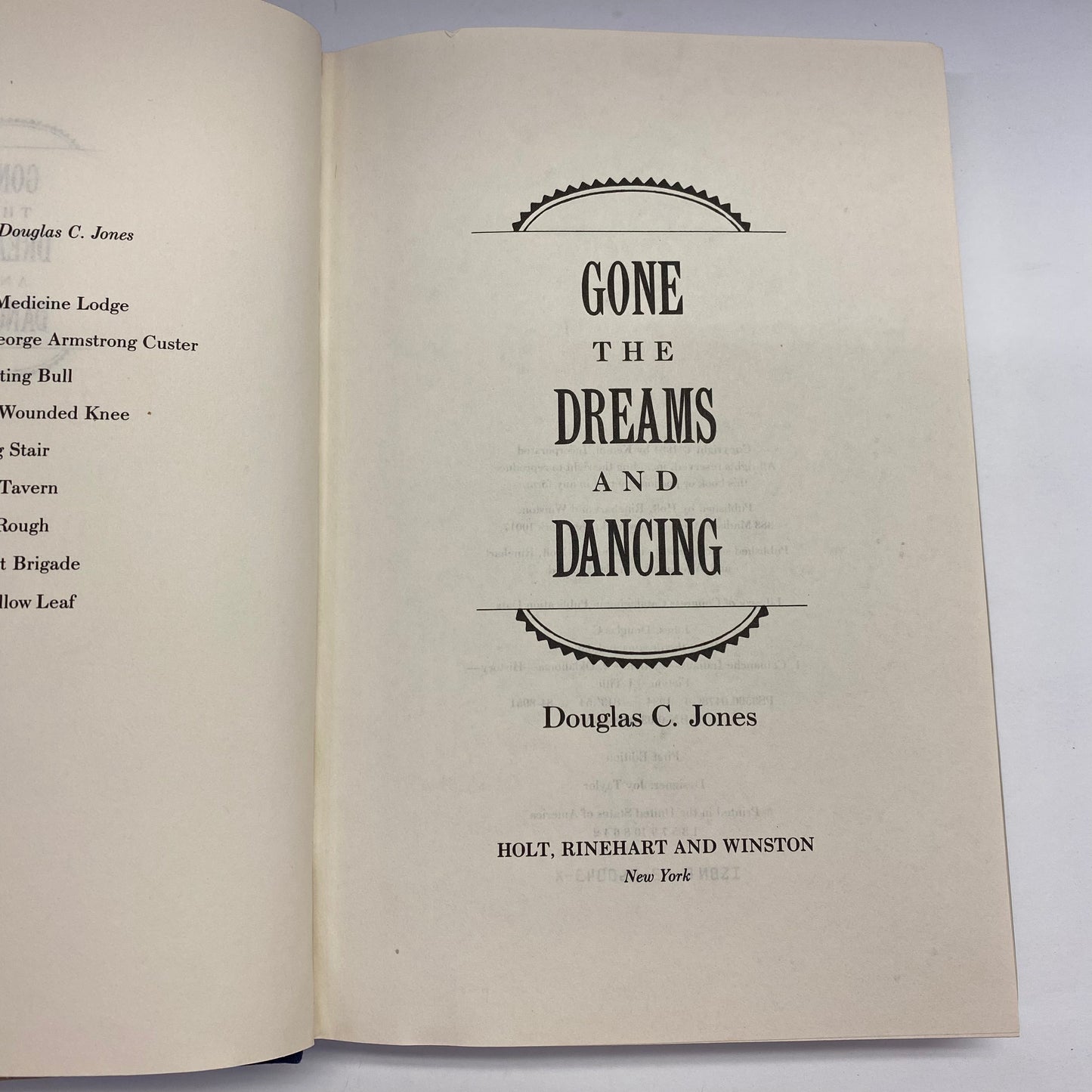 Gone the Dreams and Dancing - Douglas C. Jones - 1984