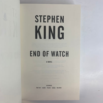 End of Watch - Stephen King - 1st Edition - 2016