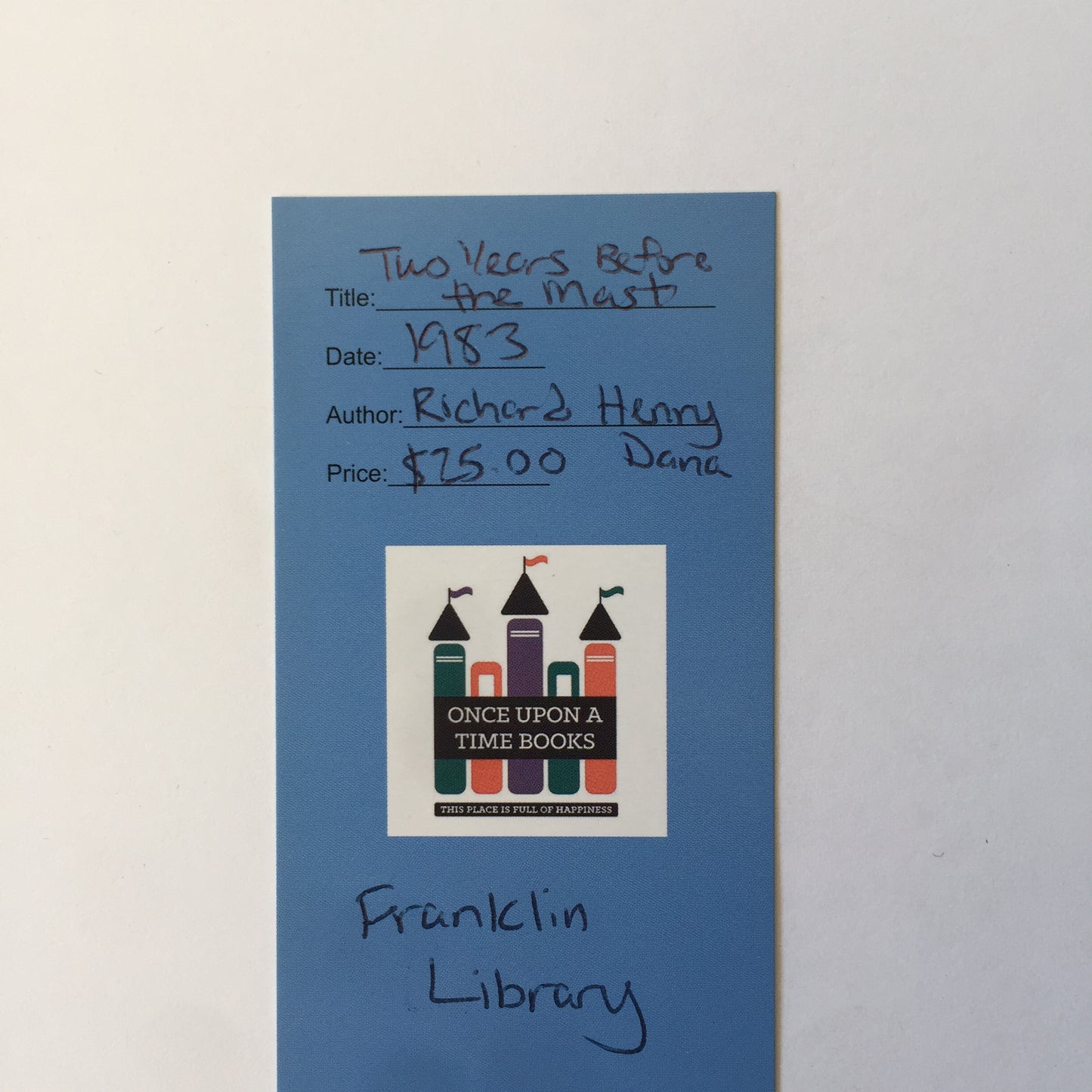 Two Years Before The Mast - Richard Henry Dana - Franklin Library - 1983