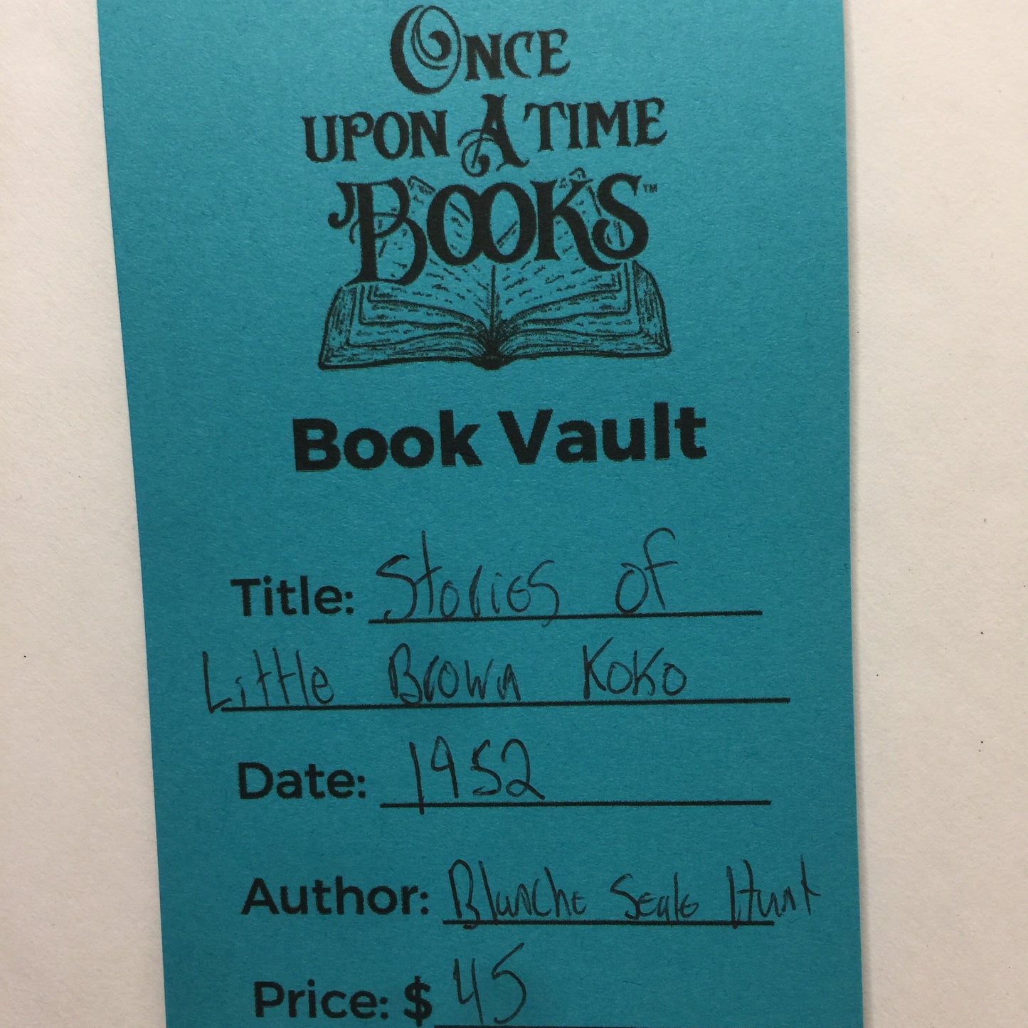 Stories of Little Brown Koko - Blanche Seale Hunt - 1952