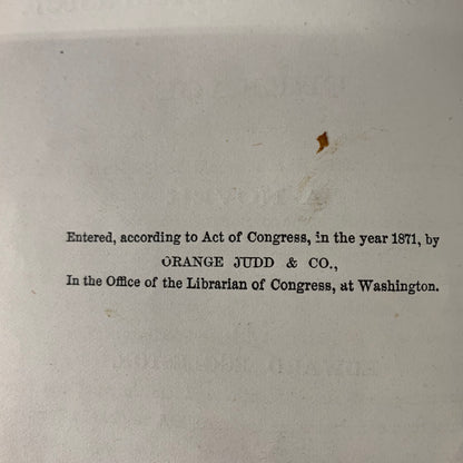 The Hoosier School-Master - Edward Eggleston - 1st Edition - 2nd State - Print Error pg. 71, 3rd line -  1871