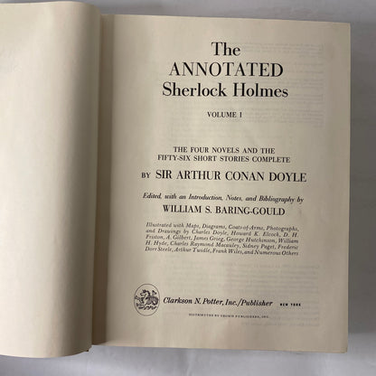 The Annotated Sherlock Holmes - Sir Arthur Conan Doyle - 2 Volumes - 2nd Edition - 10th Print - 1974