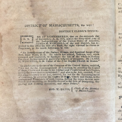 Psalms, Hymns, & Spiritual Songs - Rev. Isaac Watts - 1832