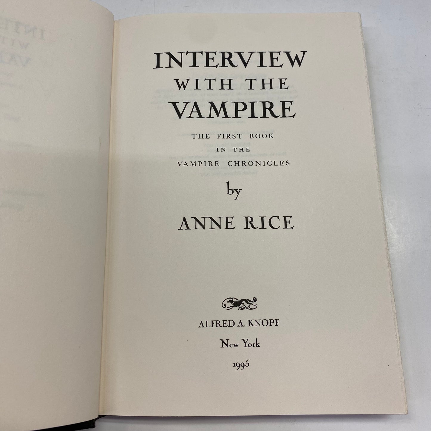 Interview With The Vampire - Anne Rice - 1995