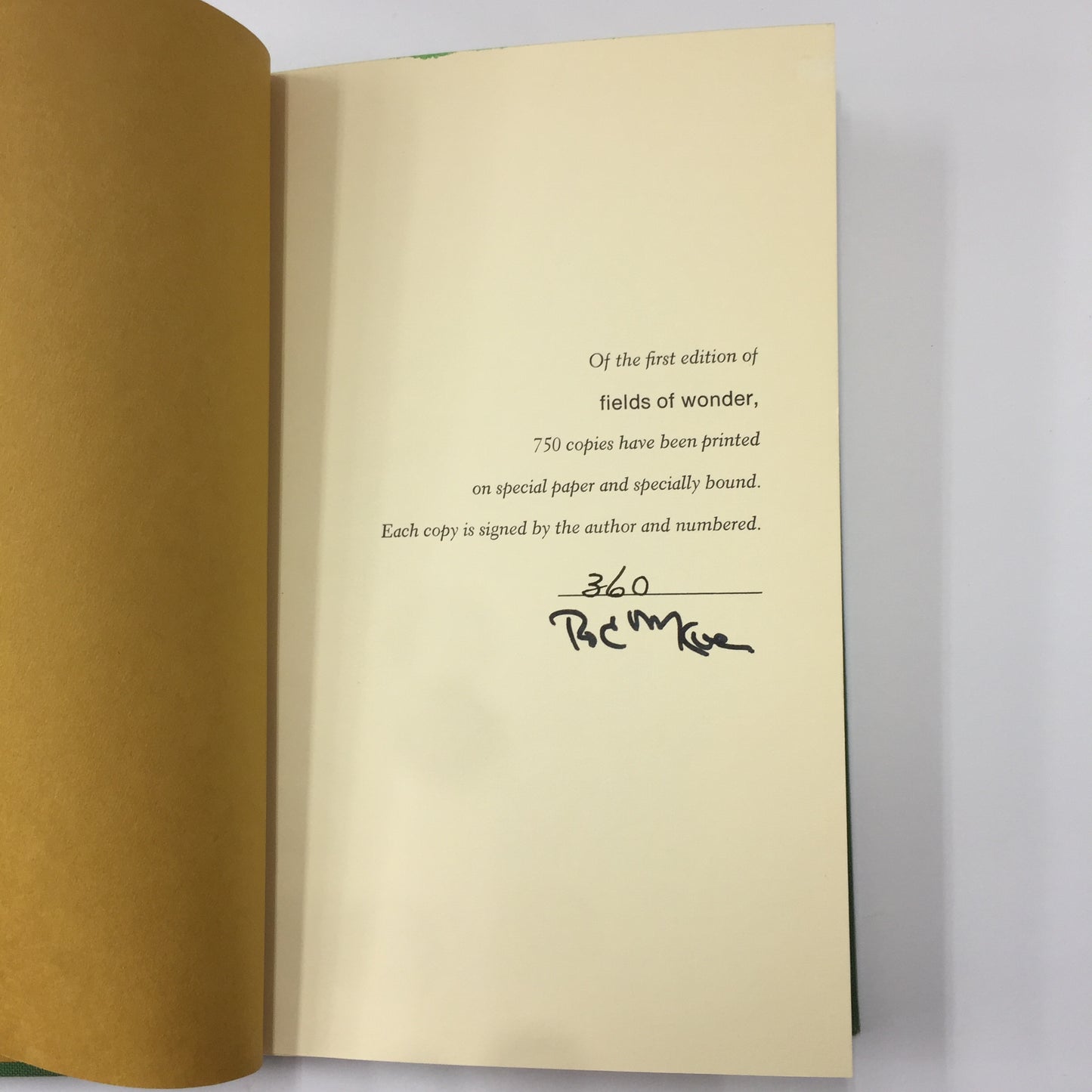 Fields of Wonder - Rod McKuen - Signed - 1st Edition - Limited Edition - 1971