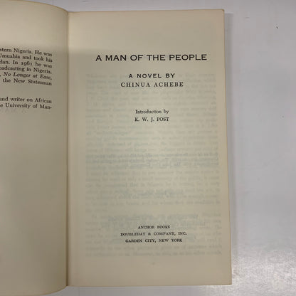 A Man of The People - Chinua Achebe - First Thus - 1967