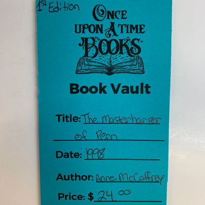 The Masterharper of Pern - Anne McCaffrey - 1st Edition - 1998