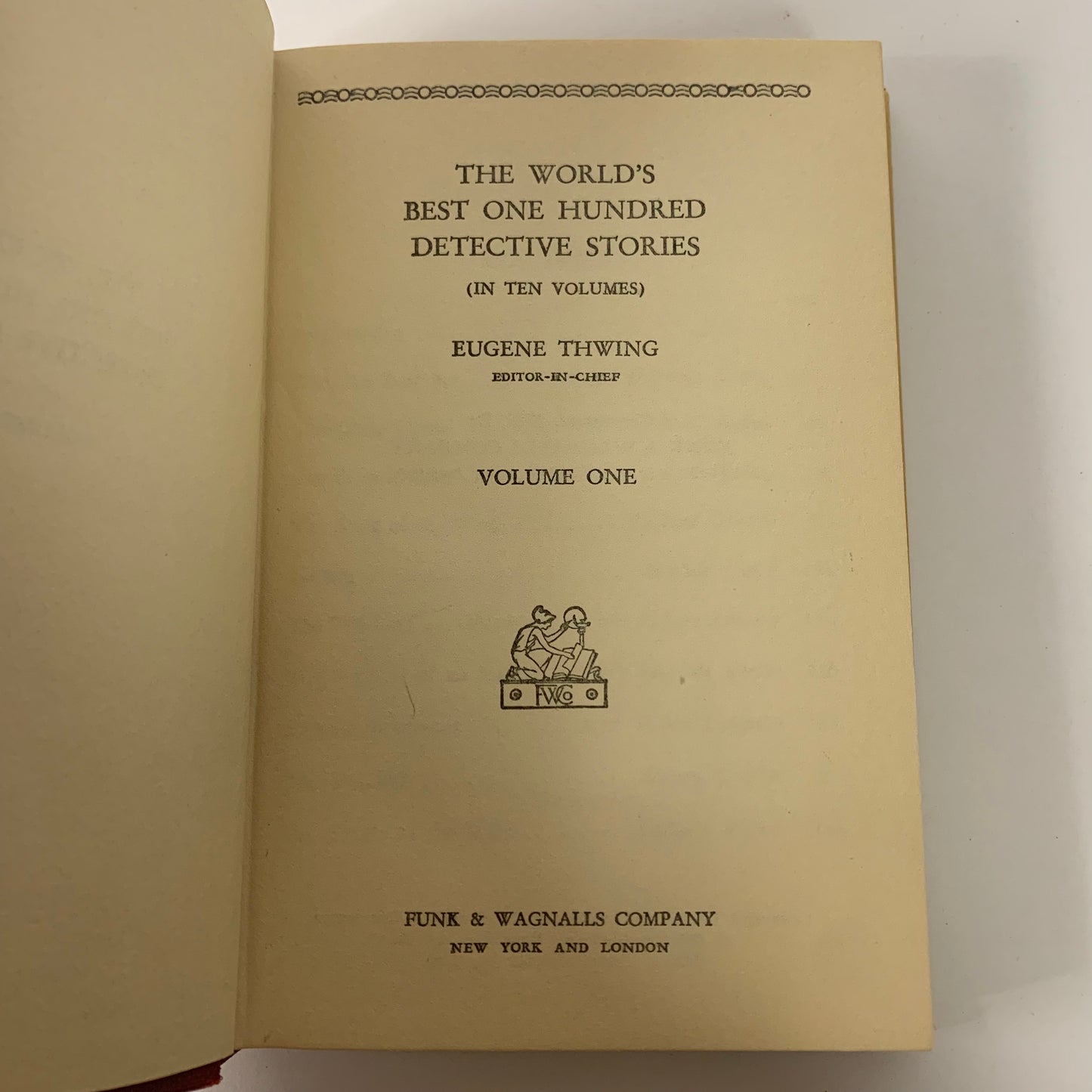 The World’s Best 100 Detective Stories - Eugene Thwing - 10 Volume Set - 1929