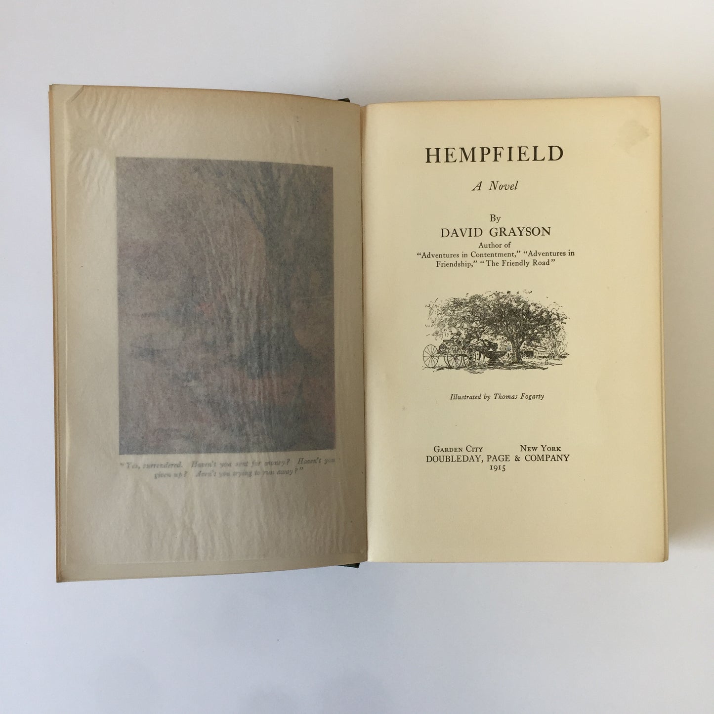 Hempfield - David Grayson - 1st Edition - 1915