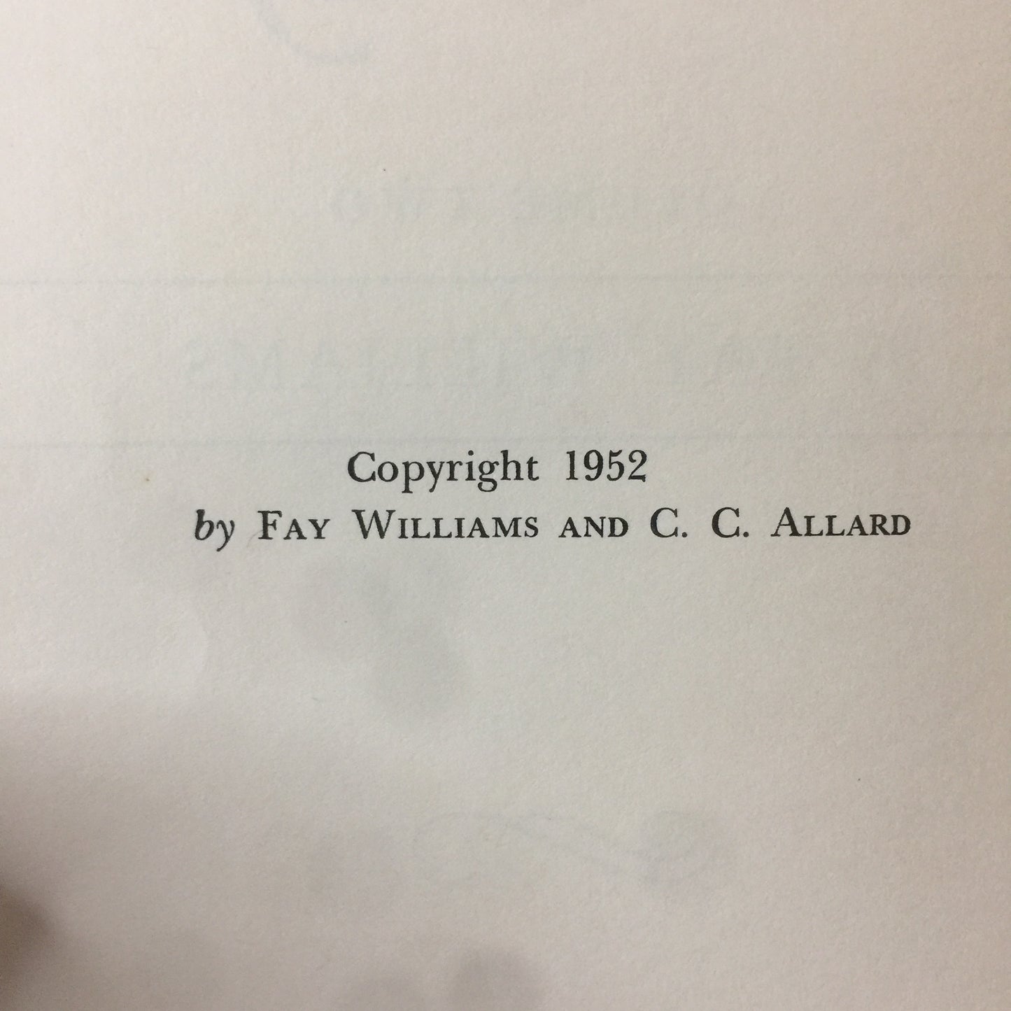 Arkansas of the Years - Fay Williams - Vol II - 1952