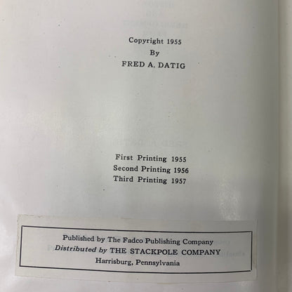 The Luger Pistol - Fred A. Datig - 3rd Printing - 1957