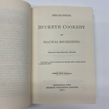 Buckeye Cookery and Practical Housekeeping - Various - Facsimile - 1976