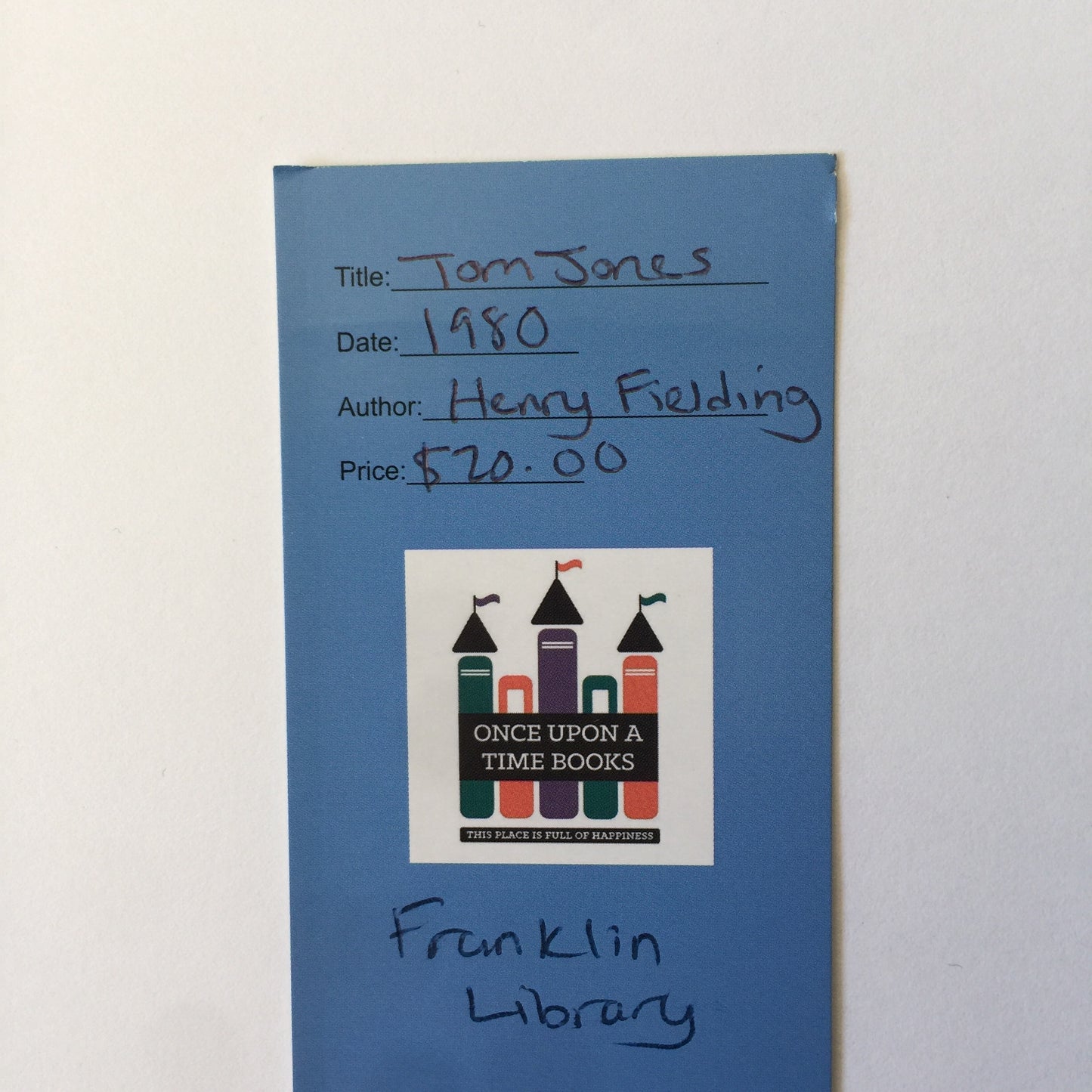 Tom Jones - Henry Fielding - Franklin Library - 1980