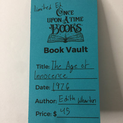 The Age of Innocence - Edith Wharton - Franklin Library - Limited Edition - 1976