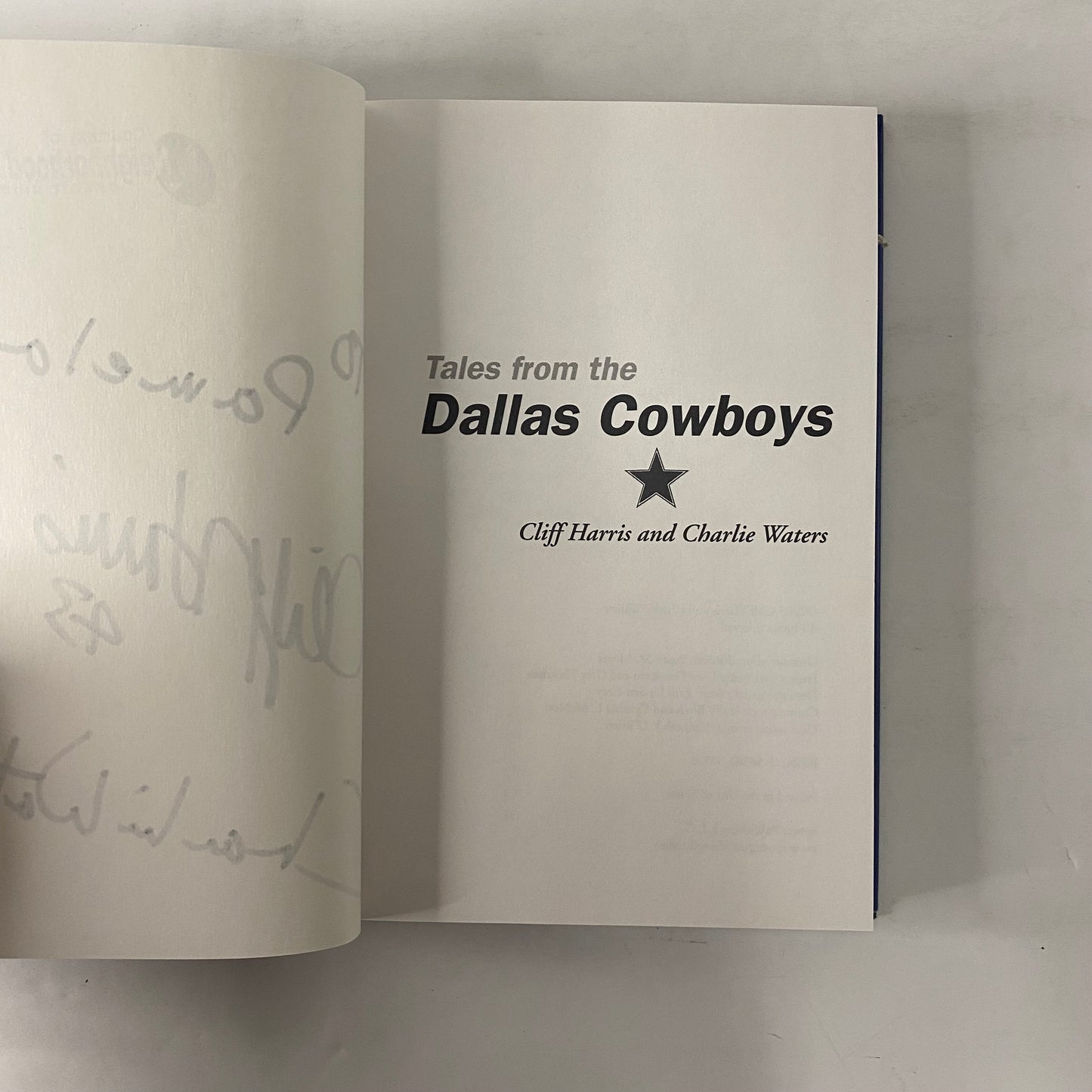 Tales From The Dallas Cowboys - Cliff Harris and Charlie Waters - Signed 2x - 2005