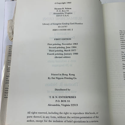 The World's Submachine Guns - Thomas B. Nelson - 4th Printing - 1980