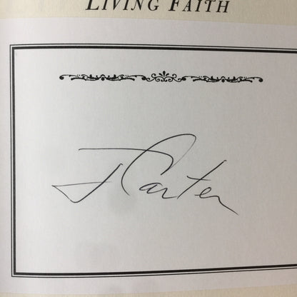 Living Faith - Jimmy Carter - Signed - 1996