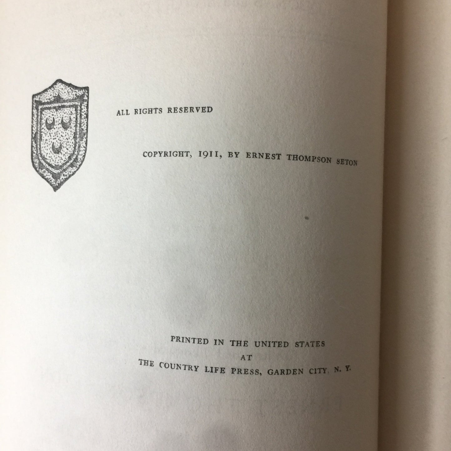 Rolf in The Woods - Ernest Thompson Seton - Reprint - 1911