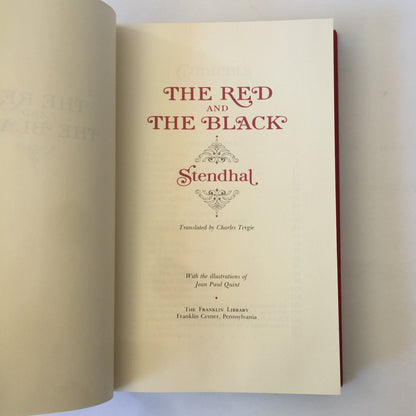 The Red & The Black - Stendhal - Franklin Library - 1981