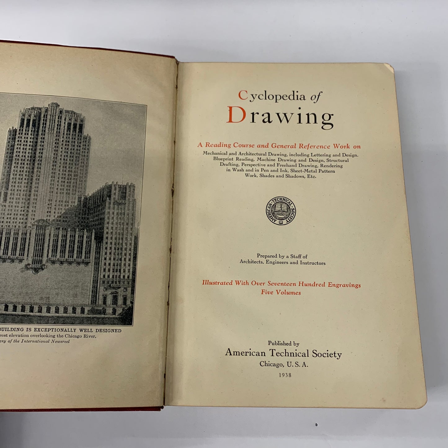 Cyclopedia of Drawing - Various - 5 Volumes - 1938