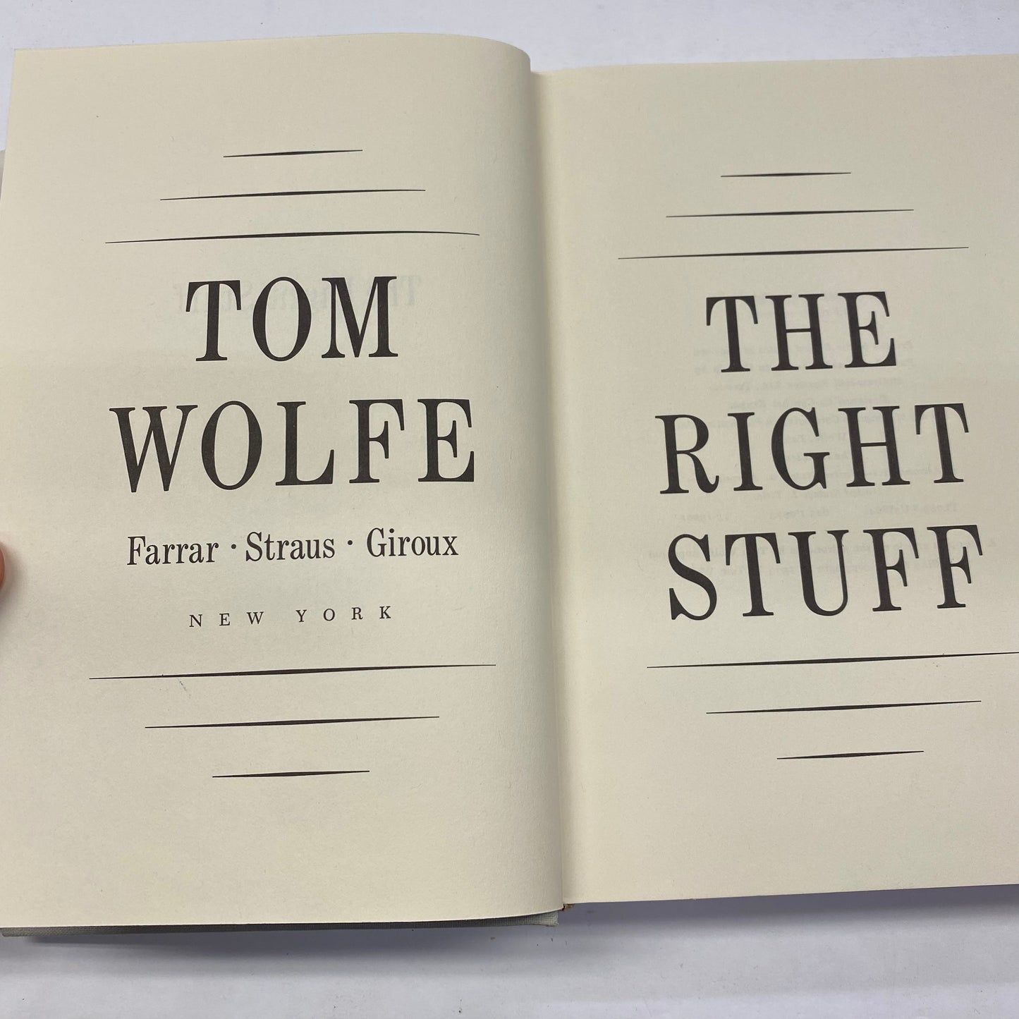 The Right Stuff - Tom Wolfe - Book Club Edition - 1979